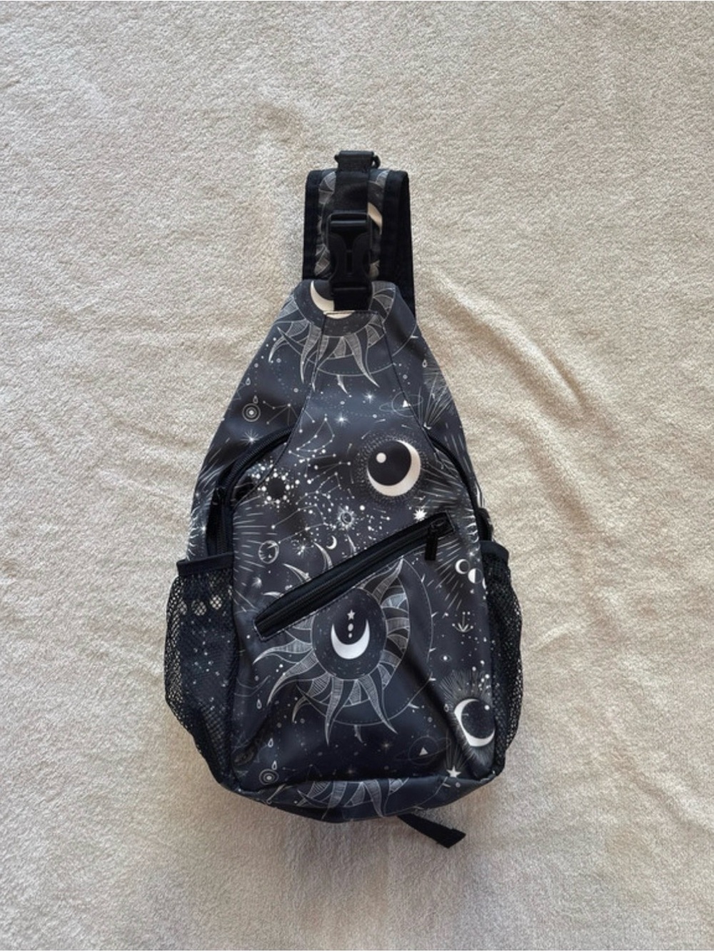 Amazon Black Celestial Print Sling Bag